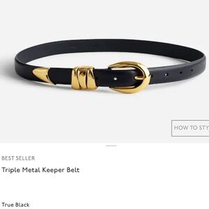 Triple Metal Keeper Belt